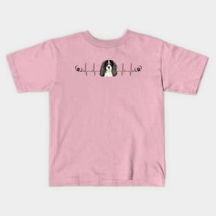 My Heart Beats for my Tri-Colored Cavalier King Charles Spaniel Kids T-Shirt